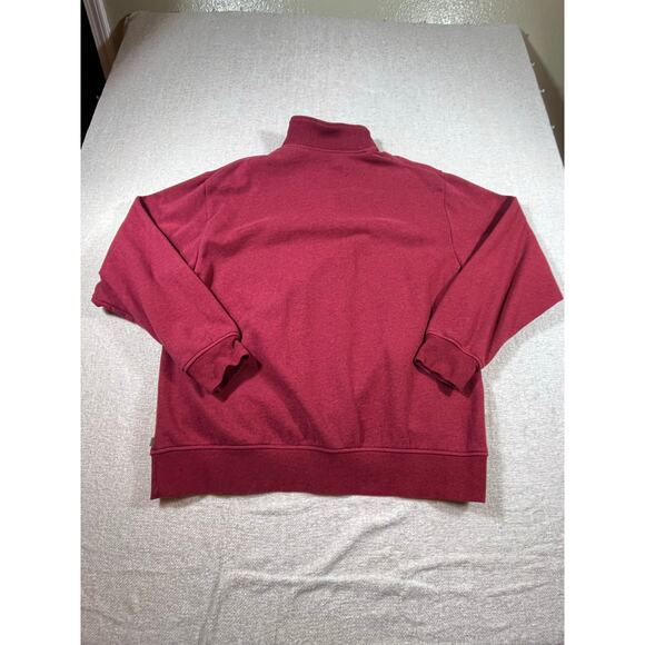 Orvis Men's XL ¼ Zip Signature Long Sleeve Sweatshirt Pullover Lot of 2 Blue/Red - Picture 4 of 7